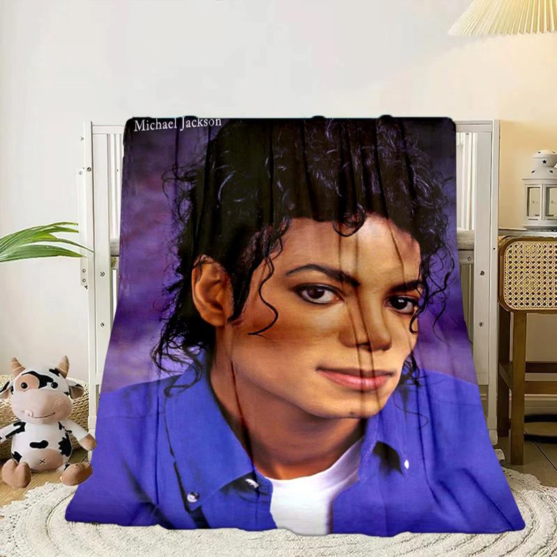 

Michael muisc Blanket Flannel Blanket for bed, sofa, Camping, Hiking, Picnic Essentials, gift for family Fan gifts 75x90cm