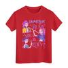 Boys Girls Round Neck Casual Printed Short-sleeved T-shirt Top