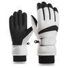 Clape Glove Bike Winter Men's Gloves Cold-Resistant Windproof Waterproof Slip-Resistant Cycling Gloves Adjustable Cuff 2 Colors Unisex C-ST06-M/White