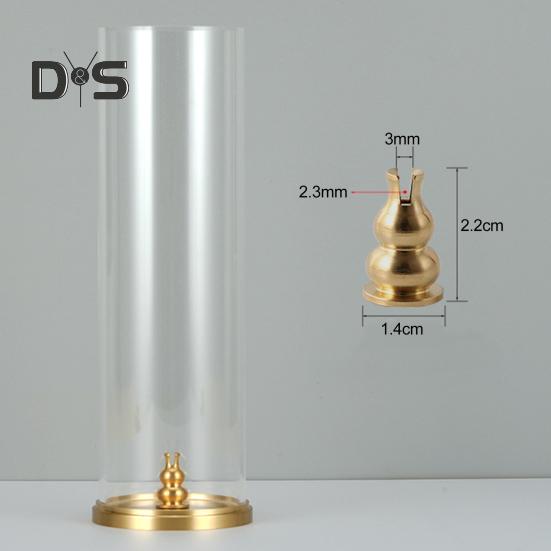 Räuchergefäß mit transparenter Abdeckung, Räucherstäbchenhalter, Aschenbecher, Tablett für Zuhause, Büro, Schreibtisch, Yoga, Meditation, Dekoration