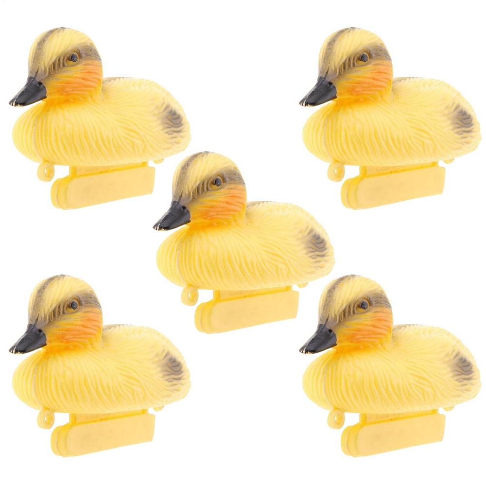 

5pcs Duckling Decoy PE Fish Pond Ornament Floating Duck High Simulation Water Decoration Super Cute for Garden Yard Lawn Decor