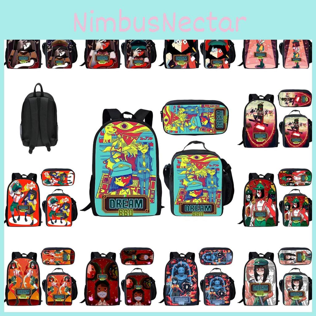 Ena Dream Bbg Cartoon Backpack Set With Lunch Bag And Pencil Case For Kids School Use