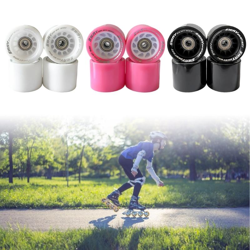 4pcs Skateboard Wheels Polyurethane Street Skating Bearings Scooters Wheel for Street Surfing and Longboards