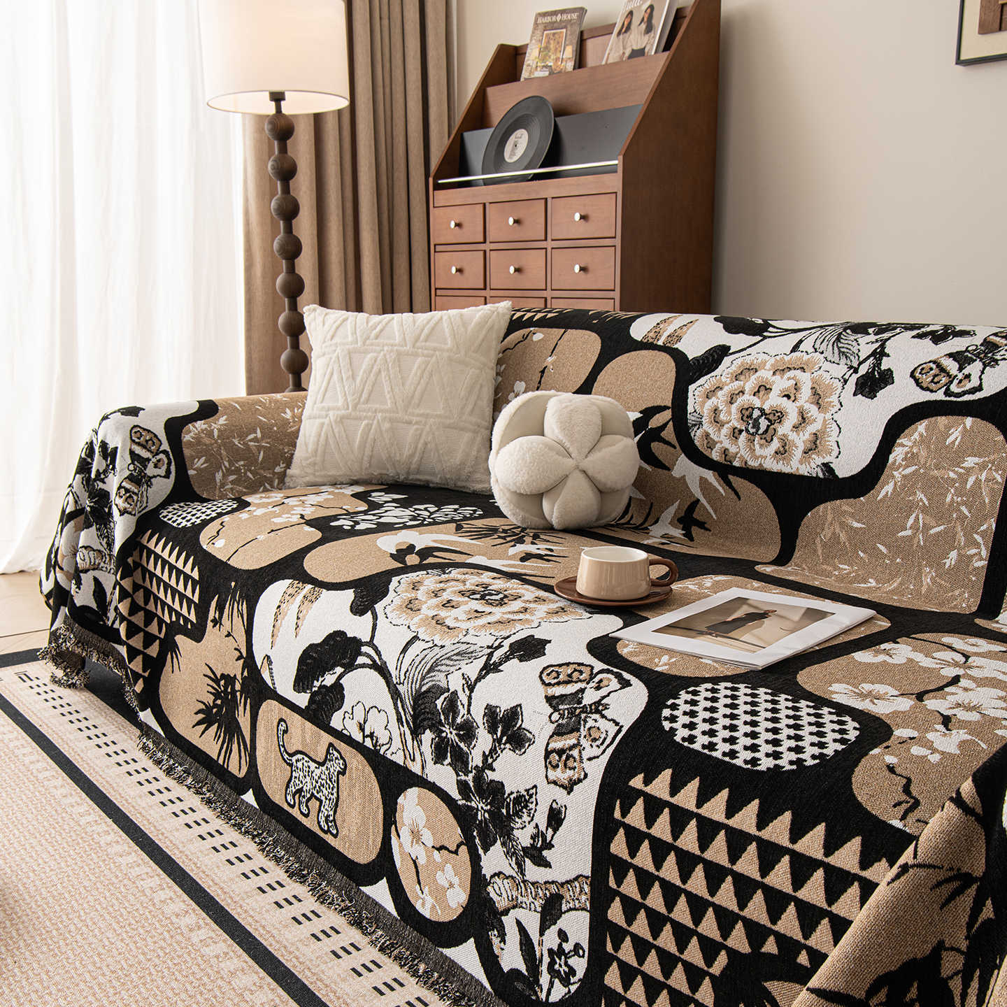 

1PC Sofa Towel New High-end Sofa Cover Sofa Blanket Universal and Comfortable Fabrics in All Seasons Double-sided Usable 180X130CM