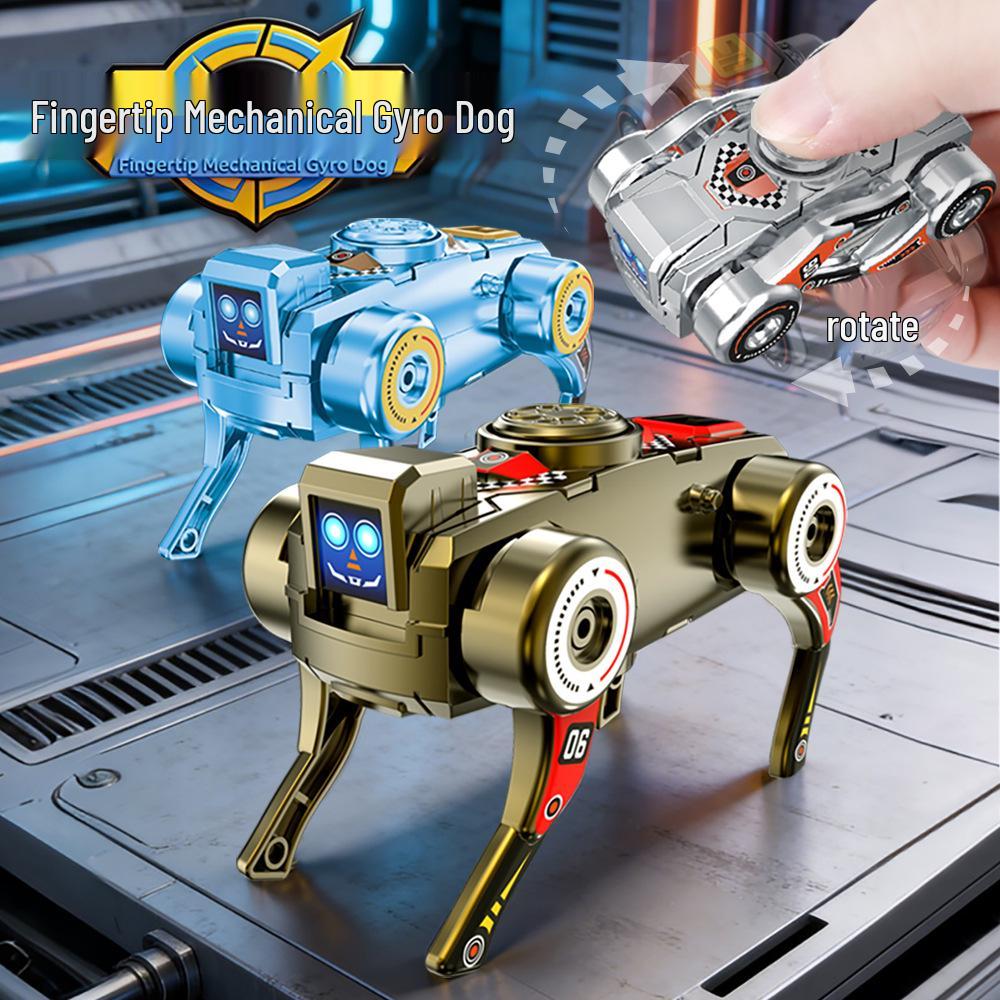 Children’s DIY Mecha Tank Transforming Finger Spinner Robot - Educational Decompression Toy