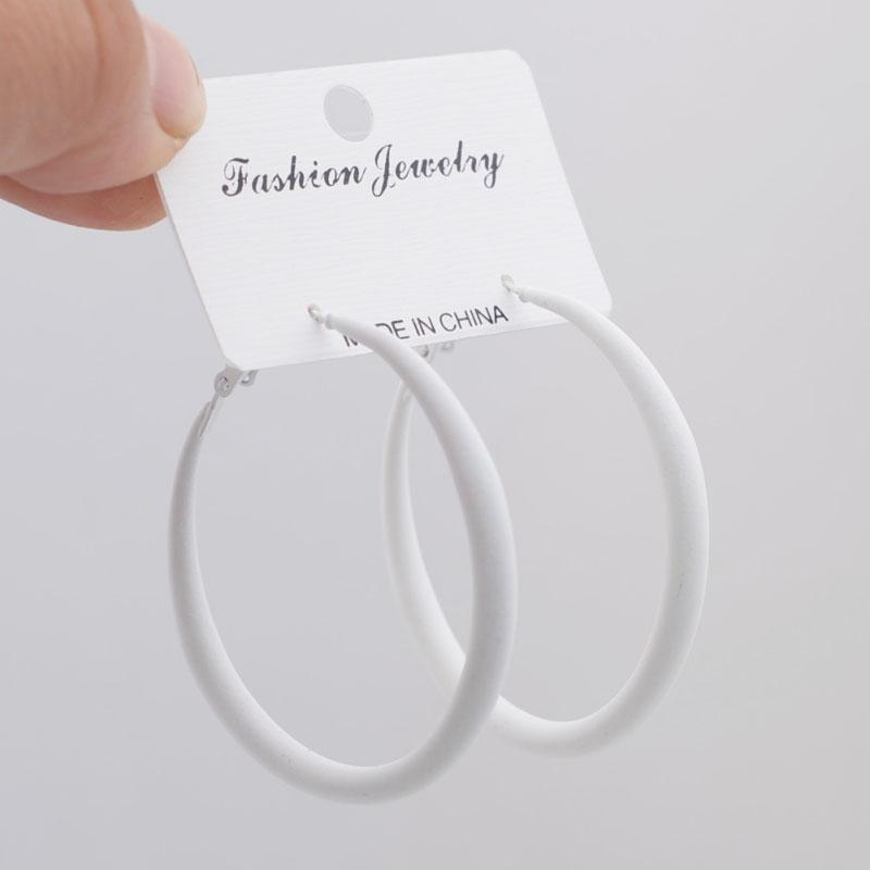 Mote Luksusbøyle Stort godteri smykker Sirkel bøyle øredobber for kvinner Kvinnelig øre for ring Mote smykker Nattklubb Dame øredobber Tilbehør