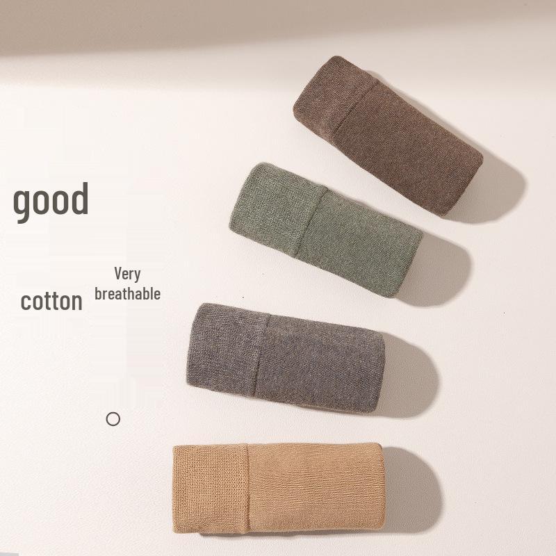 Svarta herrstrumpor i ren bomull till mitten av vaden - Varma, andningsbara och svettabsorberande för höst/vinter