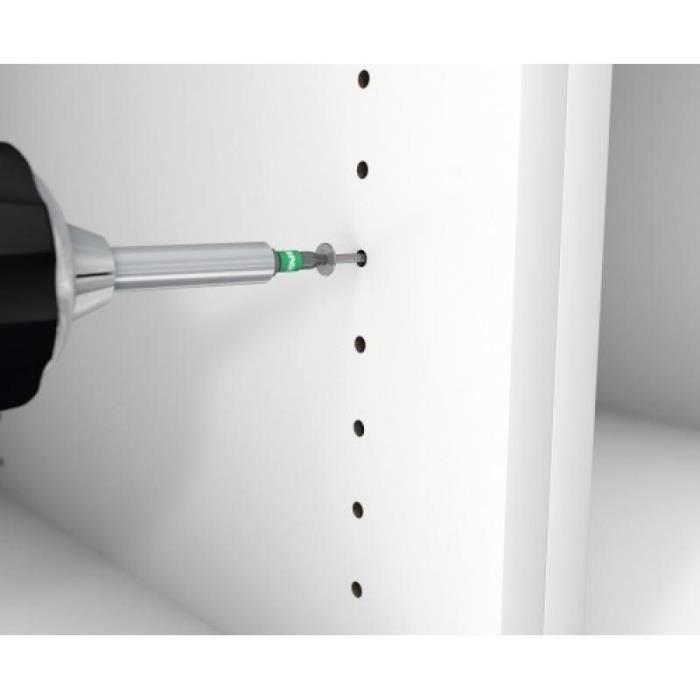 Vis pour assemblage de meuble - spax - 4x30mm - acier nickelé - tête disque extra plate - lot de 200