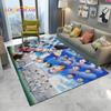 Captain Tsubasa Anime-Fußball-Cartoon-Teppich für Zuhause, Wohnzimmer, Schlafzimmer, Sofa, Fußmatte, Dekor, Kinderbereich, rutschfeste Bodenmatte