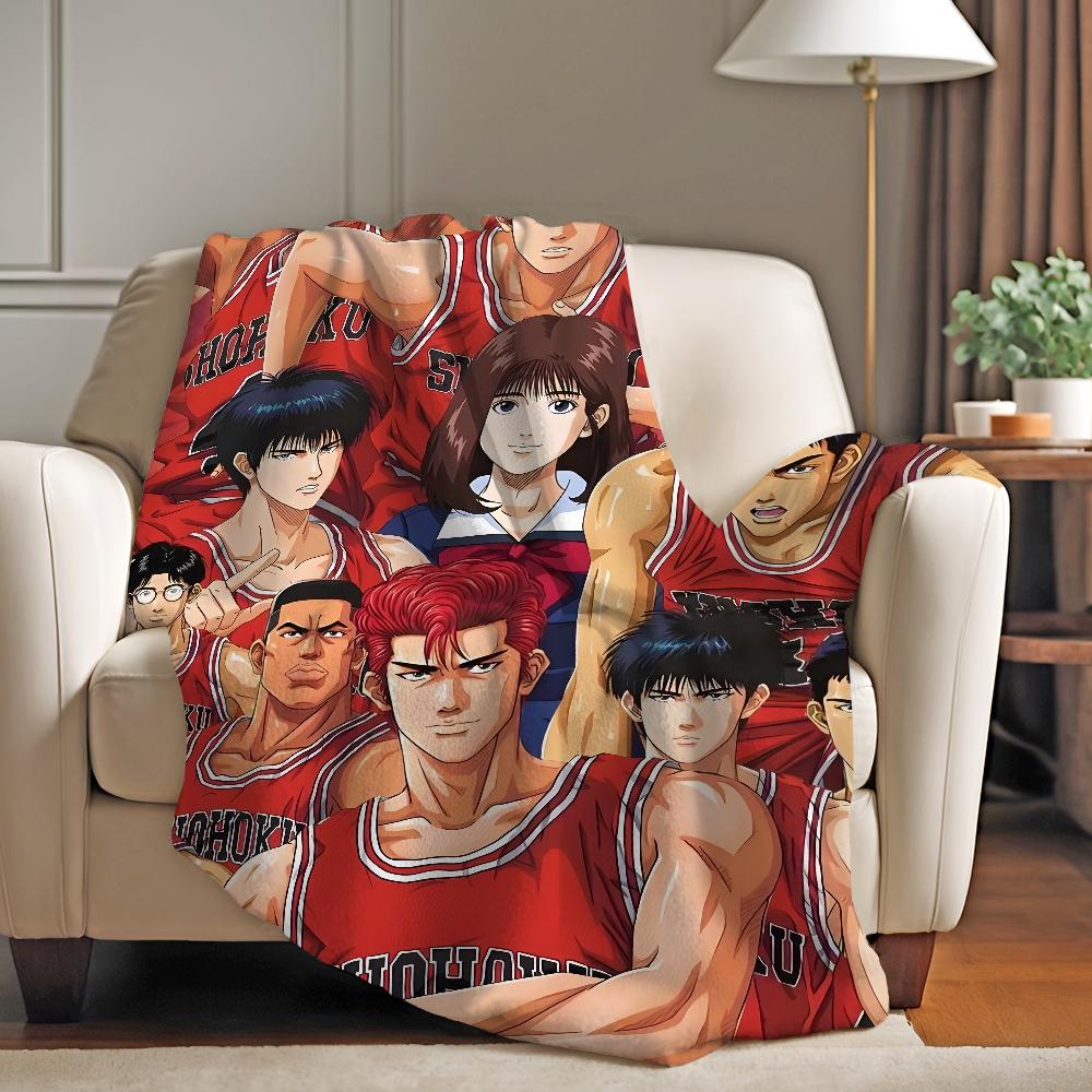 Classic S-Slam Comic D-Dunk-S Blanket Warm Soft Suitable For Bedroom Sofa Bed Living Room Office Travel Camping Gifts