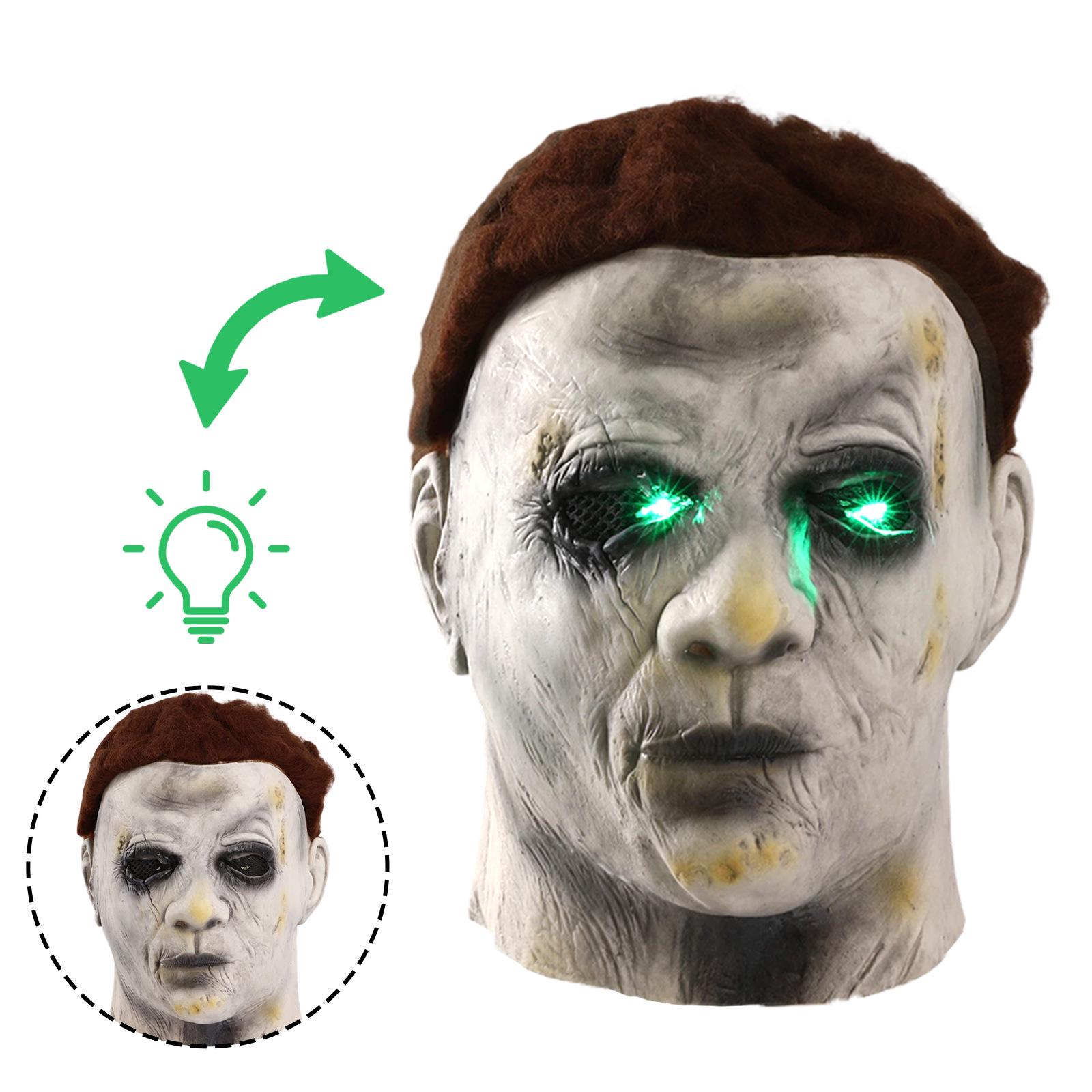 Halloween Luminous Michael Myers Mask - Movie Theme Moonlight Horror Party Makeup Mask