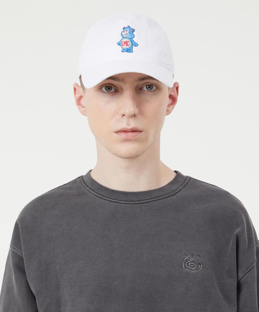 LMC Emb Bear 6Panel Cap White