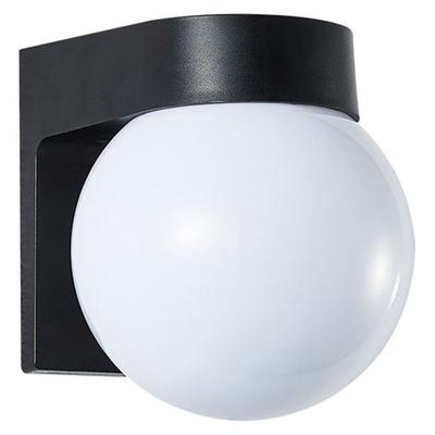 Acrylic Round Lamp Shade with PC Plastic Base Waterproof Exterior Wall Mounted Sconce Lighting