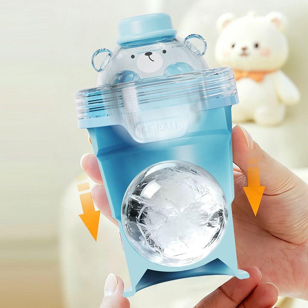 Foldable Ice Ball Cup Reusable Ice Cube Mold Portable Ice Mold Cup Summer Drink