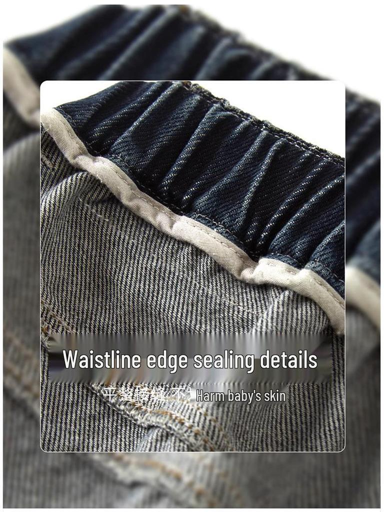 Jeans droits amples pour garçons - Collection Printemps/Automne 2026: Pantalons décontractés pour enfants - Tailles M et L