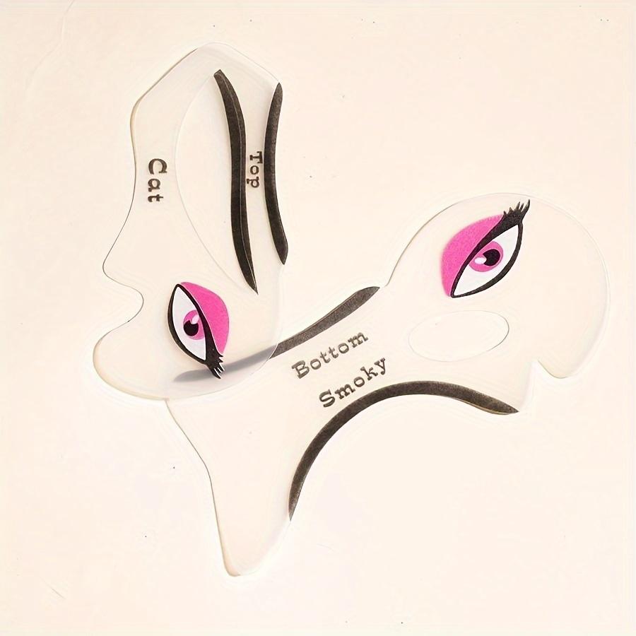 

Multifunctional Eye Makeup Stencil Cards, Reusable Eyeliner/Eyeshadow Template Kit with for Daily Use & Professional Practice