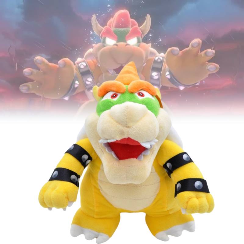 Mario Bros Super Bowser Standing Plush Toy Doll Stuffed Animals Pp Fill Cotton
