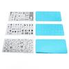 Nail Stamper Kit Stainless Steel Protective Blue Film Different Patterns Irregular Images DIY Tools