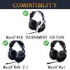 SOULWIT Cooling Gel Pads Ear Pads for Razer Man War Man O War Tournament Edition Gaming Headphones Replacement Pads Head Pads Ear Cushions Cooling