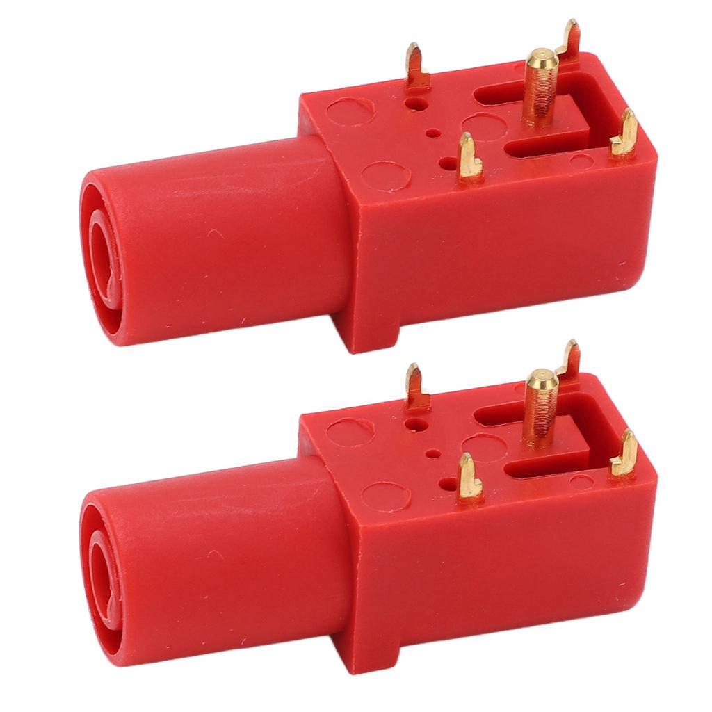 2pcs PCB Panel Socket 4mm Welded Type Good Electrical Conductivity Safety Banana Socket for Multimeters Voltage Testing