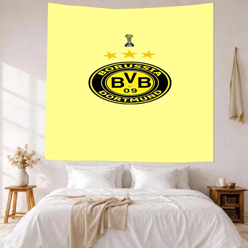 Borussia Dortmund Wall Decor Tapestry Art For Pet Memorial Birthdaywedding Party Backdrop Family Gift