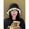 Women S Lace Knit Fisherman Hat Korean Style For Winter Autumn