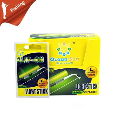 10pcs(5bags) Fishing Glow Sticks Luminous Fishing Fluorescent Night Fishing Lighting Stick Clip On Dark Glow Stick SS S M L