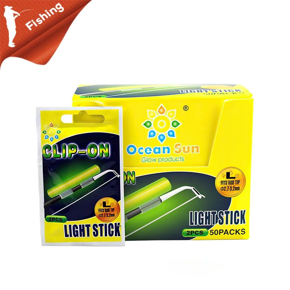 10pcs(5bags) Fishing Glow Sticks Luminous Fishing Fluorescent Night Fishing Lighting Stick Clip On Dark Glow Stick SS S M L