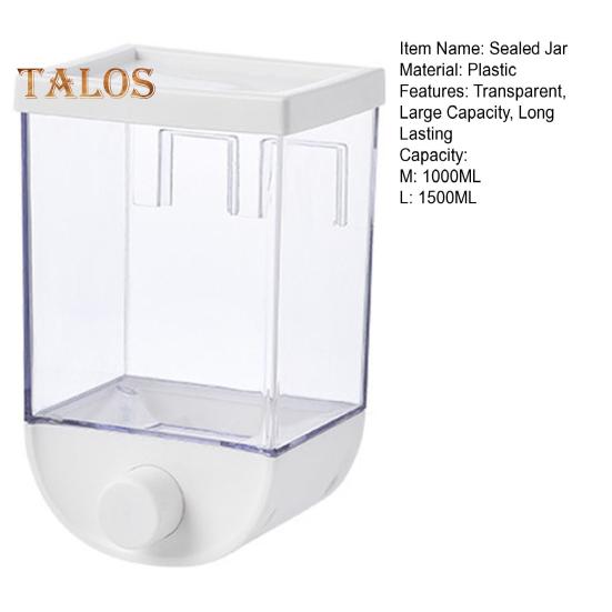 Uzavřená nádoba na cereálie Vzduchotěsná úložná nádoba Nástěnný design Velká kapacita Potravinářská Kvalita Organizér na cereálie Kávová zrna