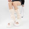 Womens Lolitas Knit Long Socks Leg Warmers Harajuku Boot Socks Winter Warm Ankle Heap Socks Fashion Leg Socks Streetwear
