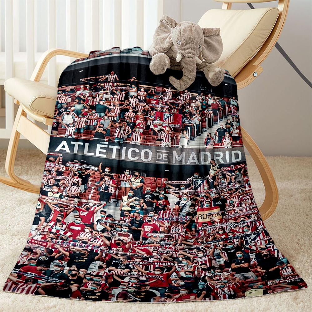 Atletico Madrid Blanket Warmthful Decor Perfect For Picnics Chair Bedding Four Seasons Universal Modern Style Best Holiday Gift For Friends Family