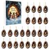 2026 Advent Calendar Animal Christmas Acrylic Car Hanging Ornament Cartoon Xmas Decor