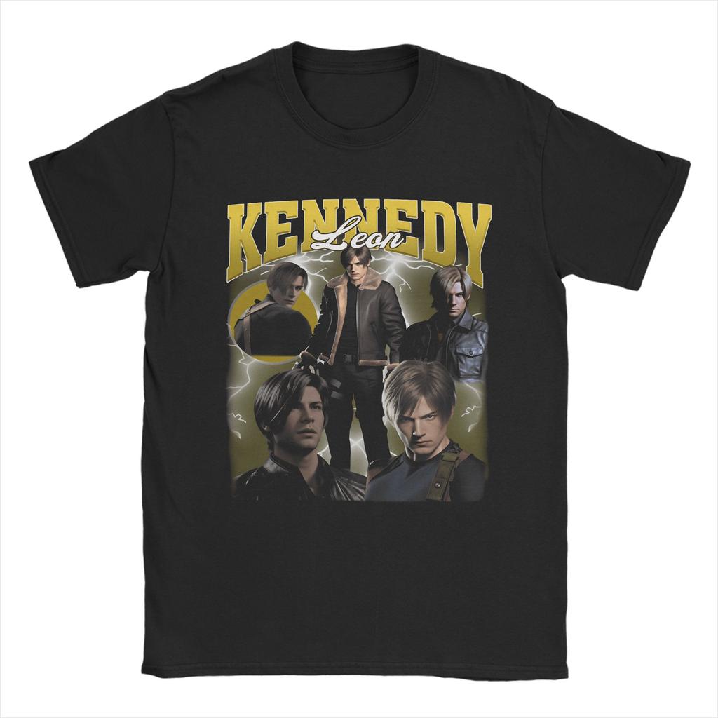 Leon Kennedy RE9 Cotton T Shirt For Adult Summer Y2K Basic T Shirts Comfortable Hip Hop Tee Shirt Oversize Loose Tops