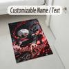 Personalized Crystal Velvet Carpet,Tokyo Ghoul Custom Printed Name, Plush Area Rug For Home Indoor Decor