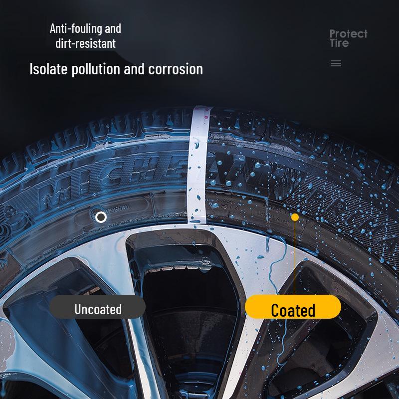 Tire Shine & Conditioner: Dustproof, Anti-Ash, Black Bright Glaze for 3D Tire Refresh