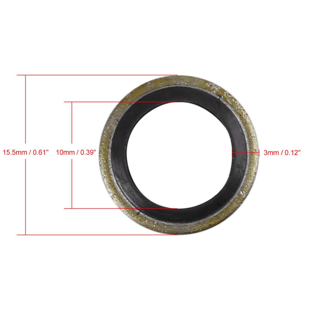 uxcell Oil Bond Seal Oil Seal Oil Gasket Oil Drain