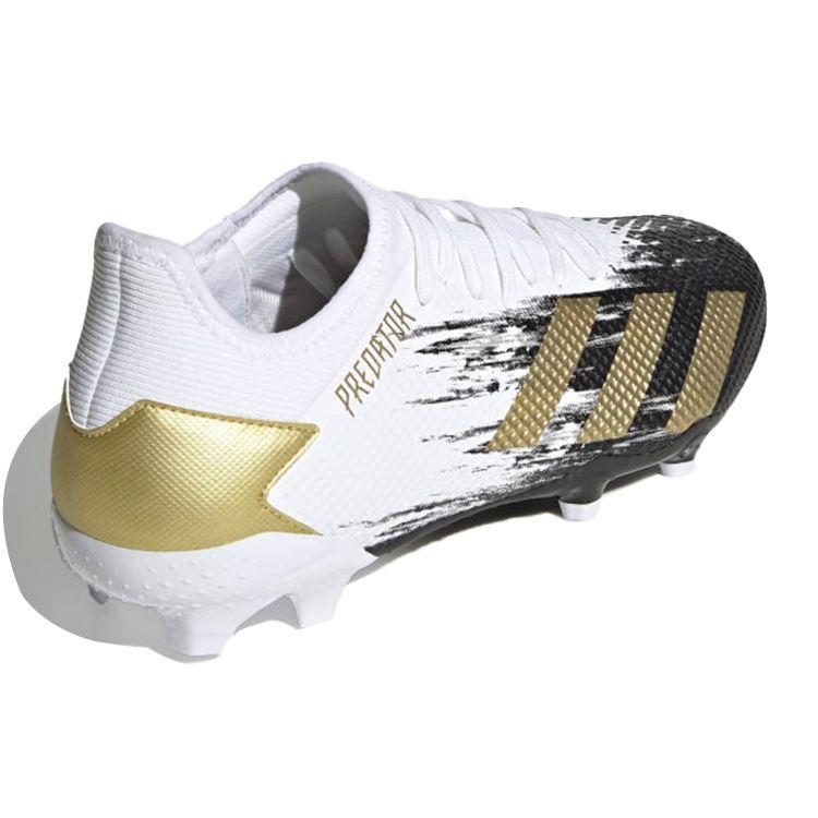 Adidas Predator Mutator 20.3 Low FG White Gold Metallic Men Sneakers Cloud-White Core-Black FW9197
