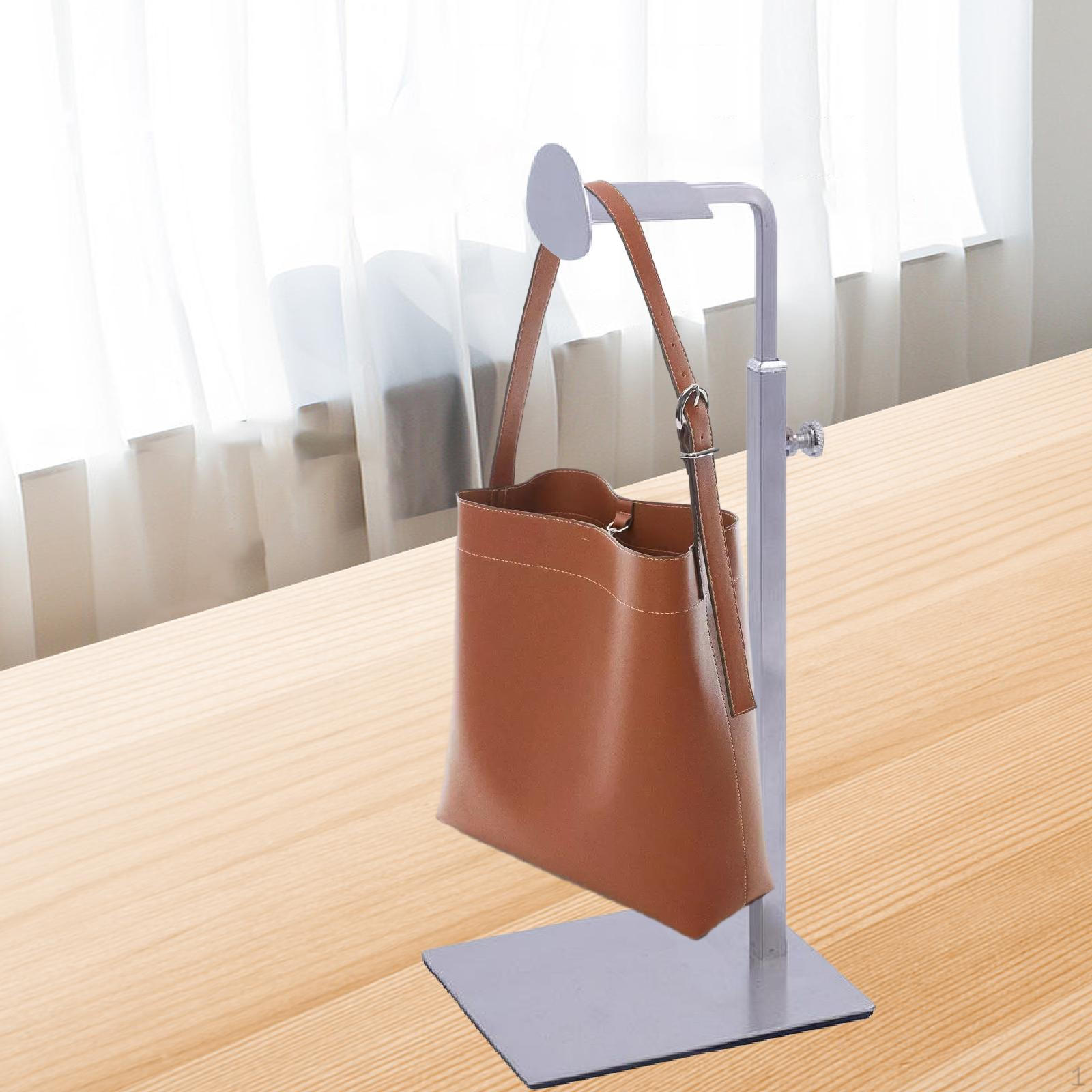 Стенд для демонстрации сумок Регулируемая высота Эстетичная D-образная Многофункциональная стойка для сумок Одинарный крючок square bar