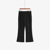 Plus Size Women's Summer Covered Belly Show Tall Waist Width Legs Straight Bootleg Pants