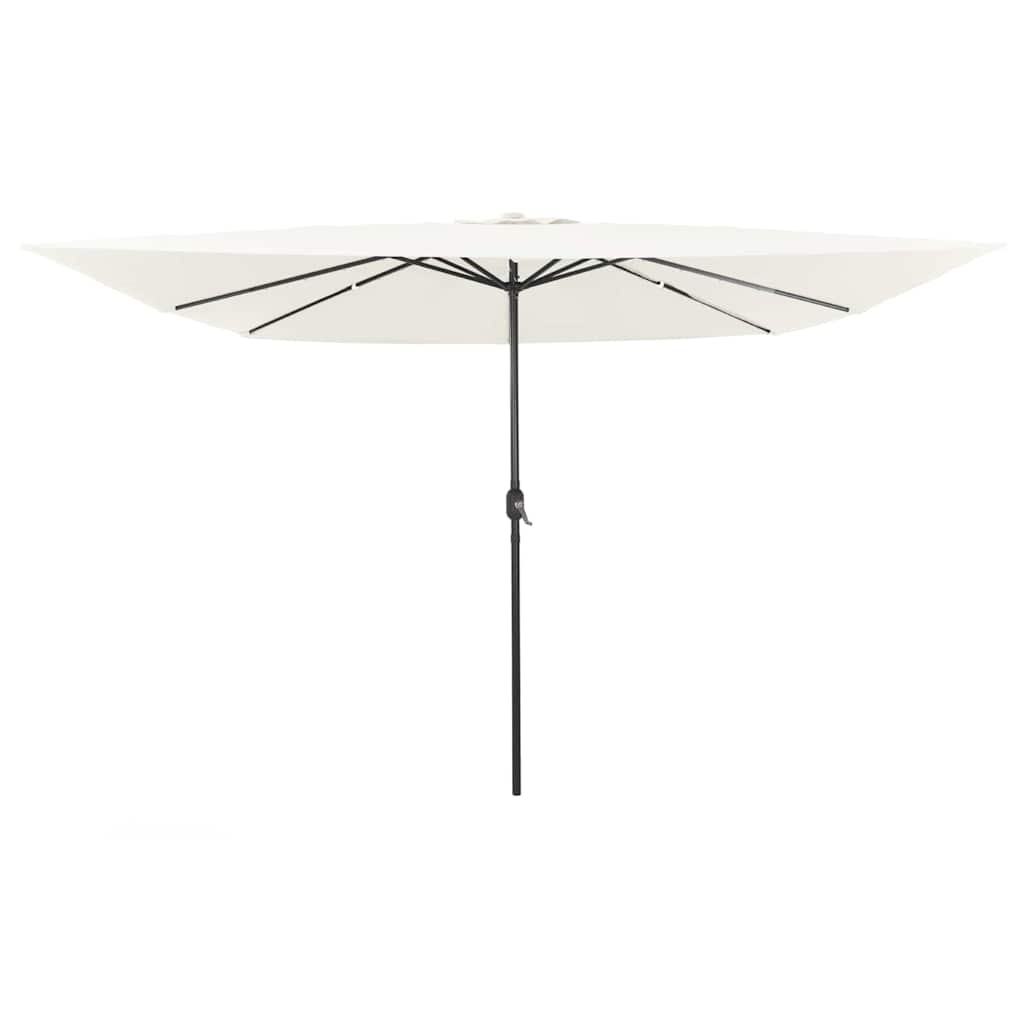 Garden Sun Umbrella Sand 295 x 295 x 245 cm Polyester and Steel
