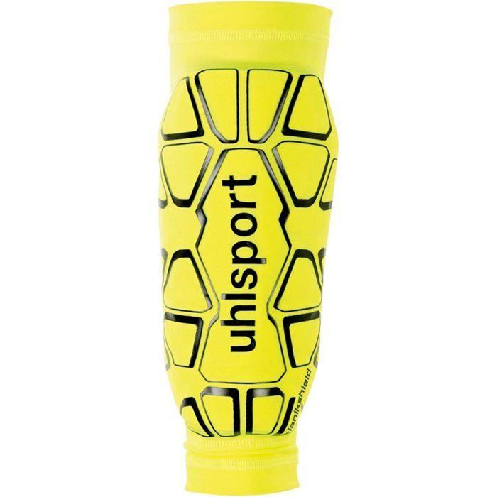 Protège-tibia Uhlsport Bionikshield - Jaune - L - Football - Adulte