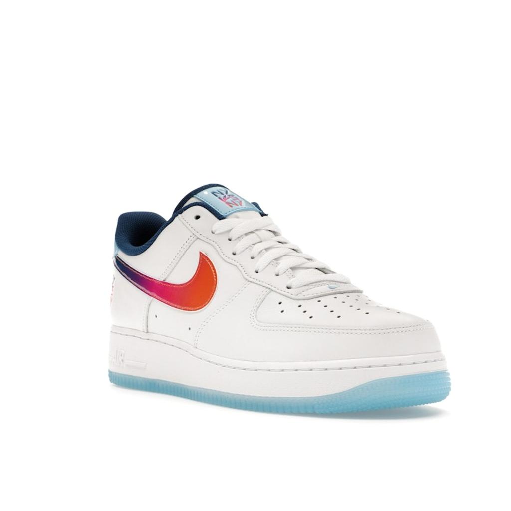Nike Air Force 1 Low NY vs. NY 2024 Men Sneakers White Court-Blue Hyper-Pink HF4833-100