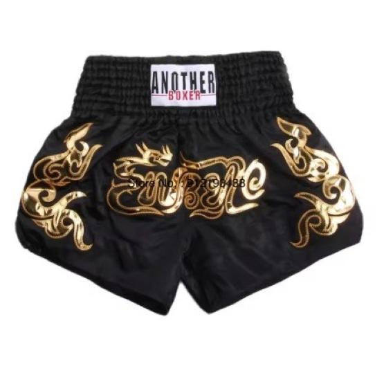 Muay Thai Shorts Pants Kickboxing Boxing MMA UFC Martial Arts Fight Unisex Men Women Kid Quick Dry Print Elastic High Waist Polyester Training