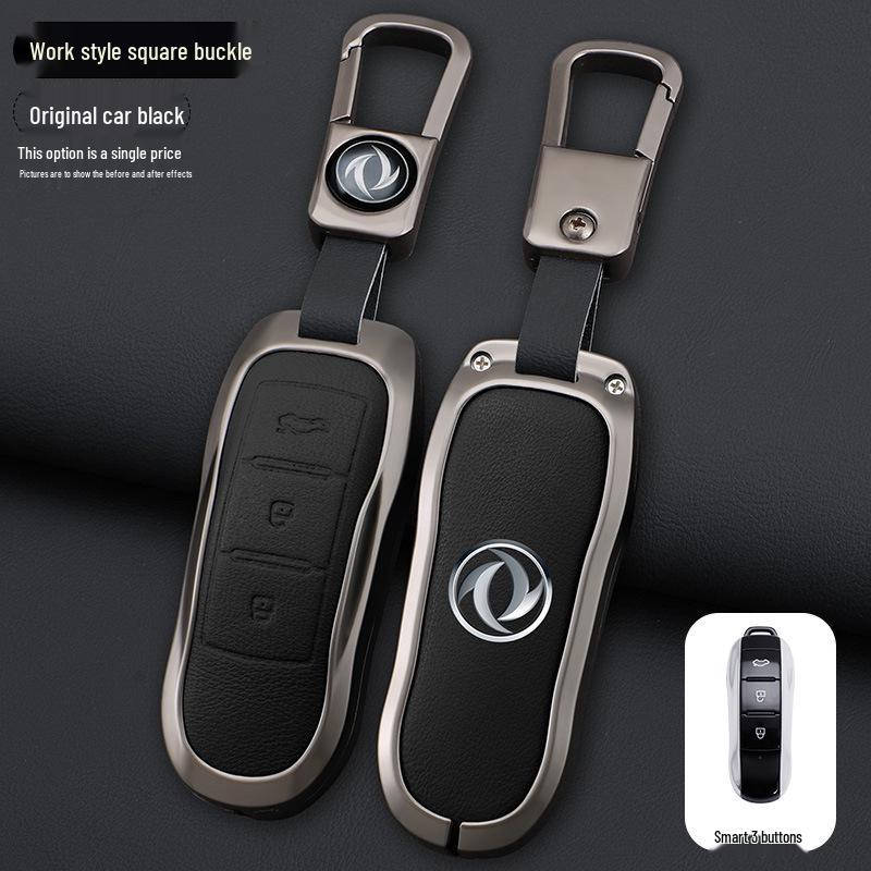Compatible Key Cover for Dongfeng Fengguang 360, IX5, Seres SF5, and Red Star IX7 Models - Shell, Buckle, and Bag included.