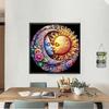 DIY Sun and Moon 5D Alien Diamond Art Set Suitable for Beginners Diamond Art Painting Set Suitable for Home Wall Decoration
