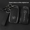 FIQ4  Hot 2025 Leather Car Key Full Case Protection Cover Shell Holder For Mercedes Benz AMG W204 W205 W203 W210 W211 W212 W124 W126 W