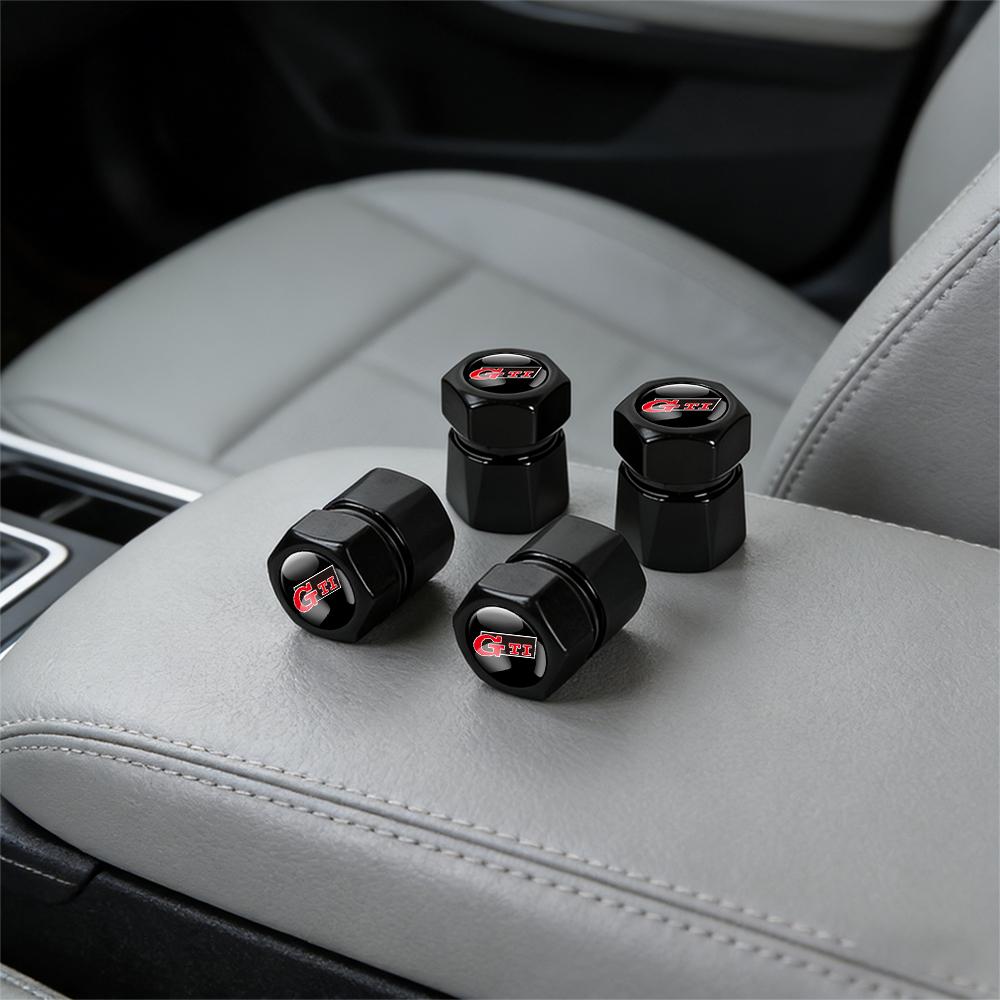4 Stück Metall Auto Styling Rad Reifen Ventilkappe Abdeckung Für Volkswagen Golf VI 4 5 6 Touran Tiguan GTI R Line Y1 R32 Touareg Passat Polo
