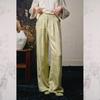 JK&JS 2025 Autumn Silk-Tencel Blend Straight-Leg Pants