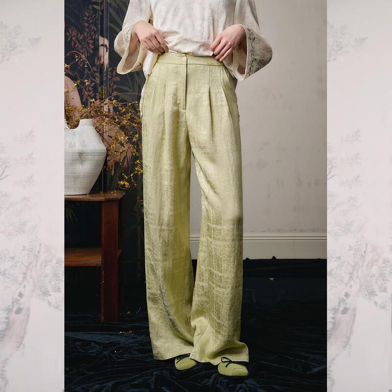 

JK&JS 2025 Autumn Silk-Tencel Blend Straight-Leg Pants L