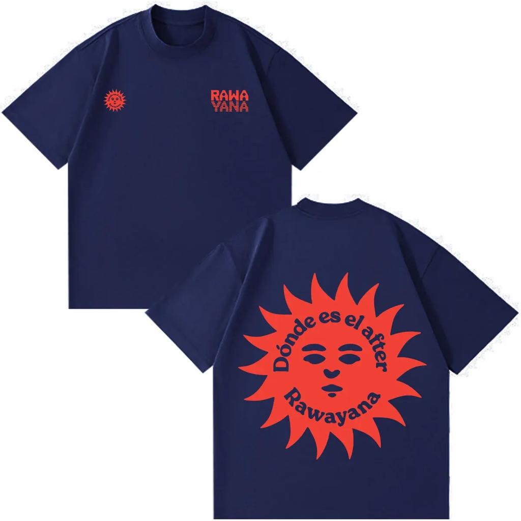 2026 Rawayana ¿Donde Es El After_ Tour Graphics Tshirt Men Women Hip-hop T-shirt Summer Loose Casual Cotton Aesthetic Trendy T-shirts